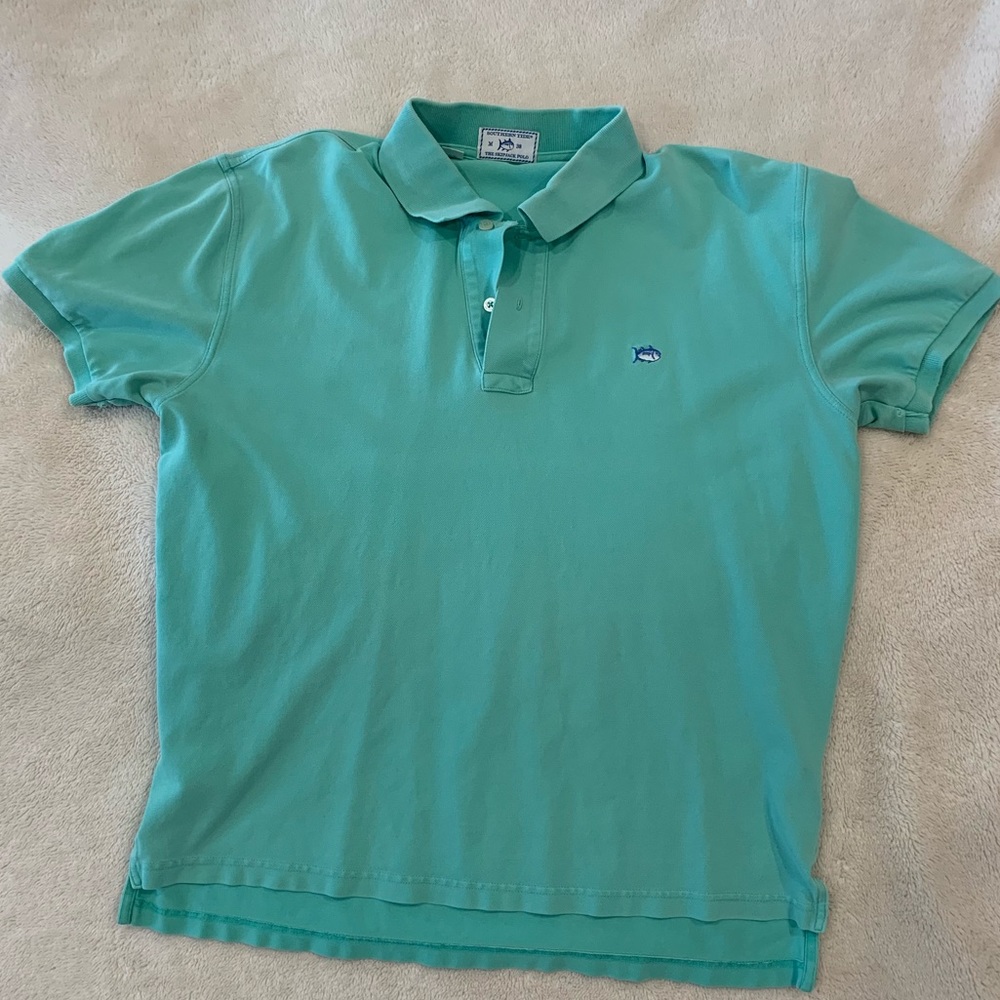 Men’s medium green southern tide polo shirt